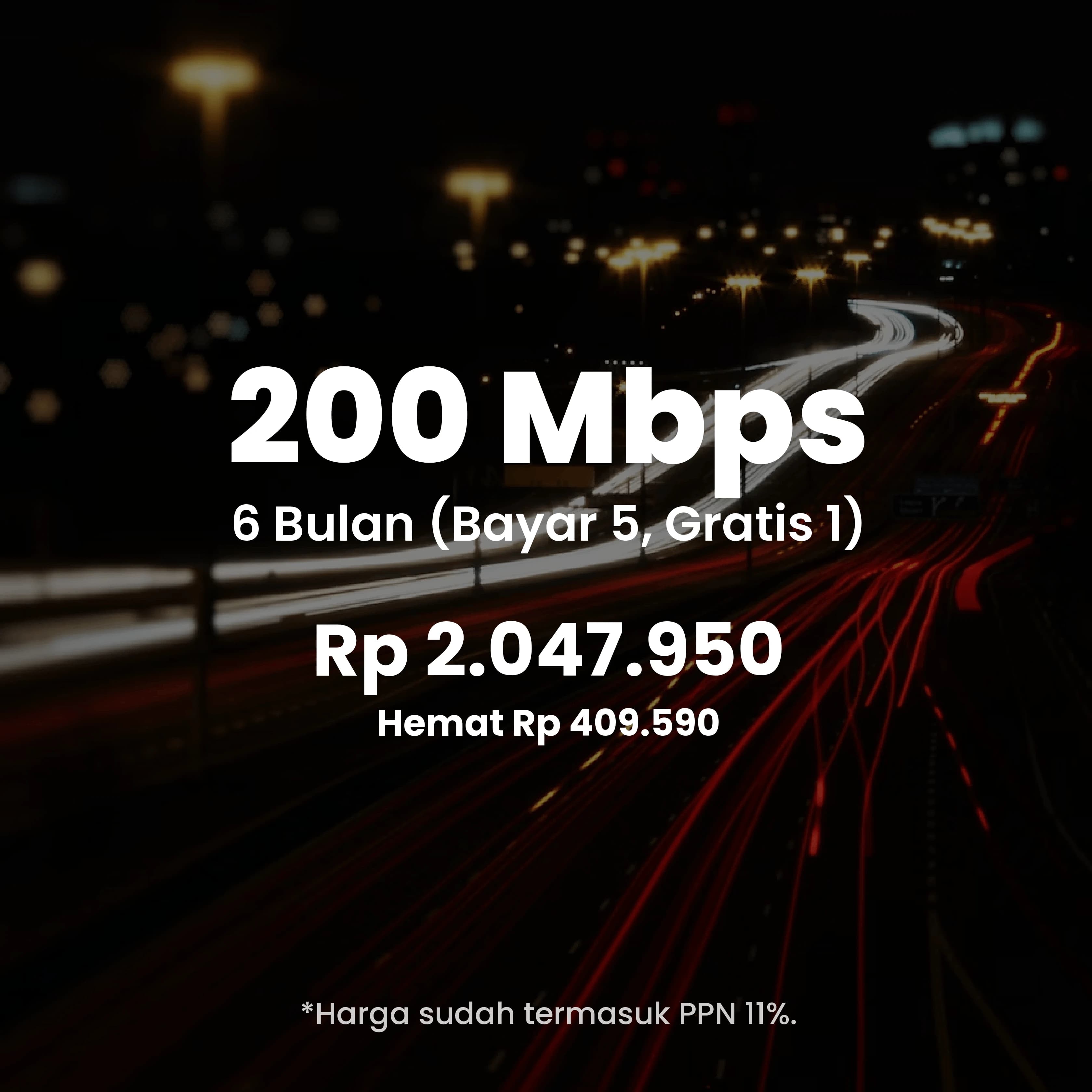 IDPlay Paket 200 Mbps semesteran