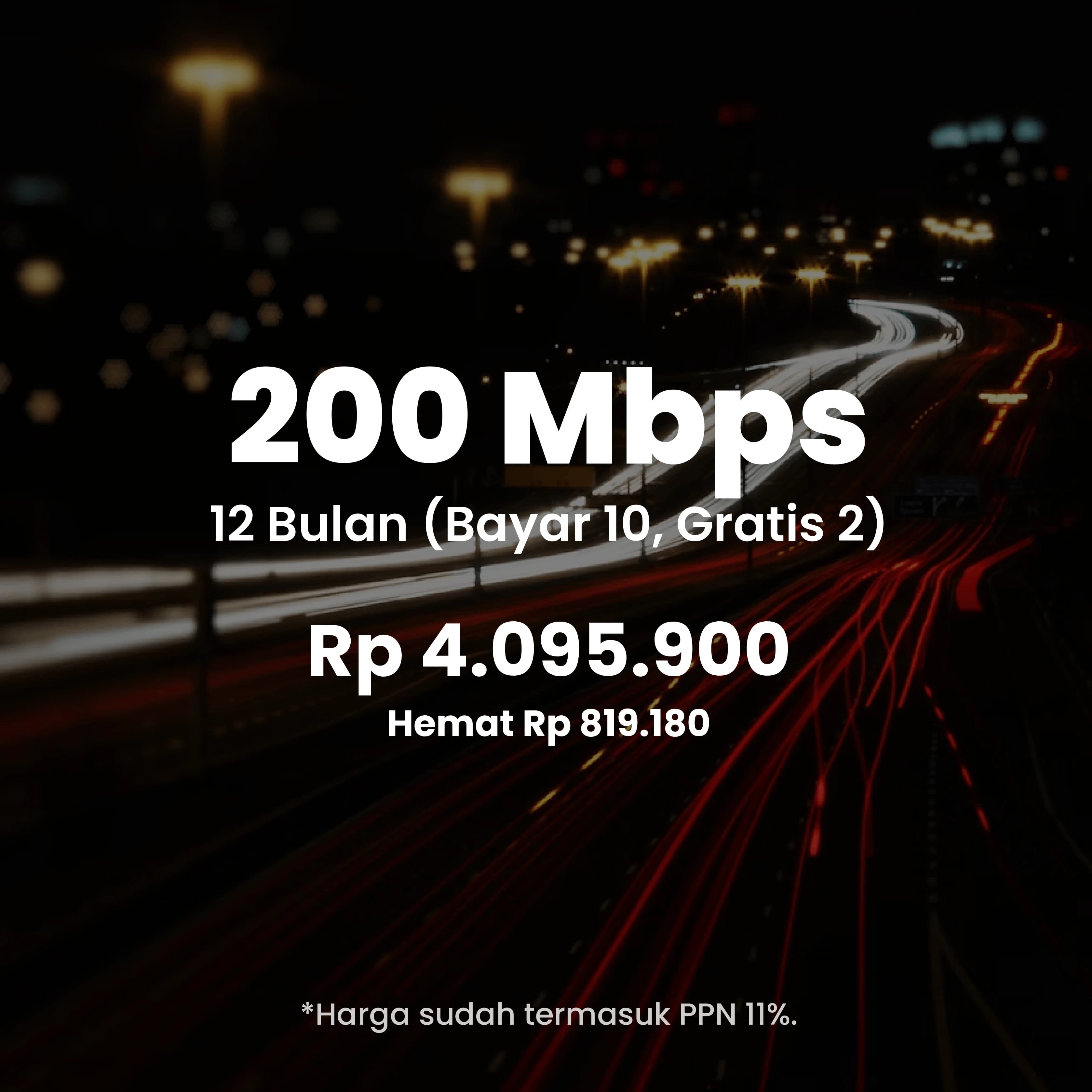 IDPlay Paket 200 Mbps tahunan