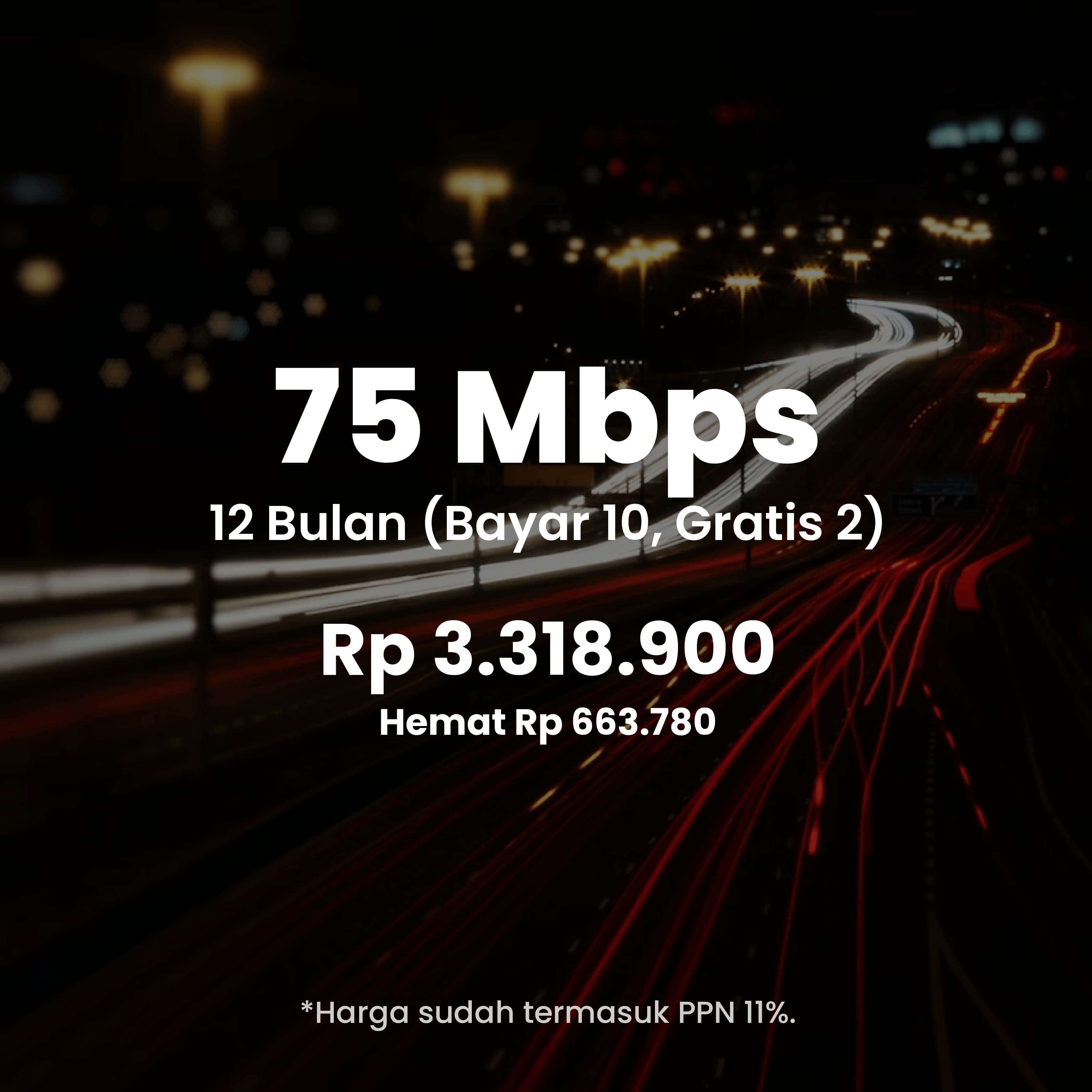 IDPlay Paket 75 Mbps tahunan